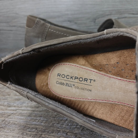 Rockport Loafers Women's 9 Brown Leather Pleated Slip-on Comfort Shoes - Picture 9 of 11